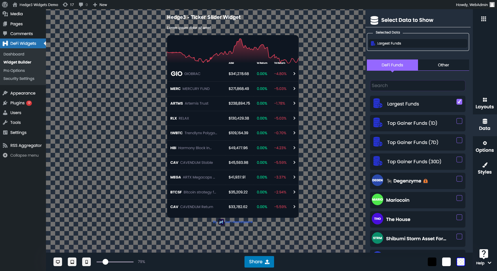 Getting Started With Hedge3 Crypto Widgets - Hedge3