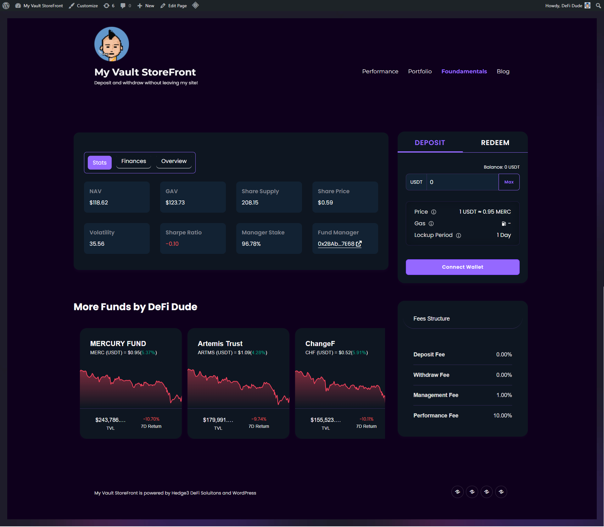 DeFi Aggregator - Hedge3